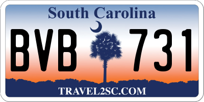 SC license plate BVB731