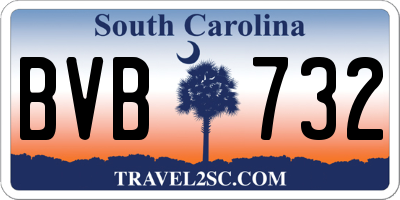 SC license plate BVB732