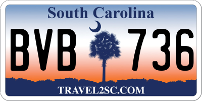 SC license plate BVB736