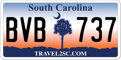 SC license plate BVB737