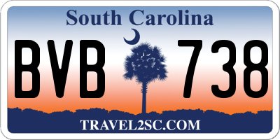 SC license plate BVB738