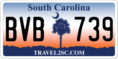 SC license plate BVB739