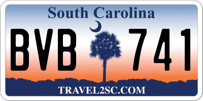 SC license plate BVB741