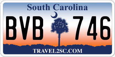 SC license plate BVB746