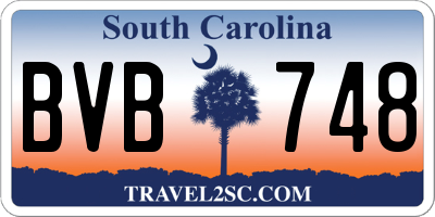 SC license plate BVB748