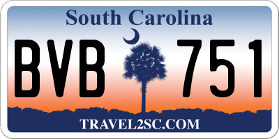 SC license plate BVB751