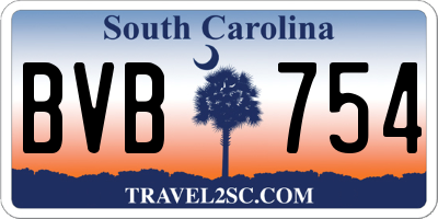 SC license plate BVB754