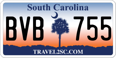 SC license plate BVB755