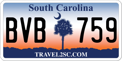 SC license plate BVB759