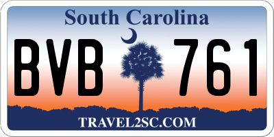 SC license plate BVB761