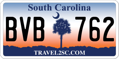 SC license plate BVB762
