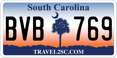 SC license plate BVB769