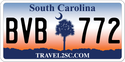 SC license plate BVB772