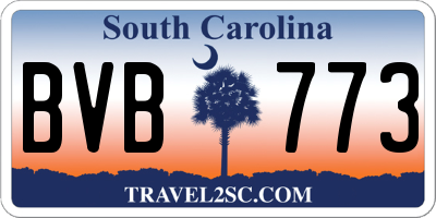 SC license plate BVB773