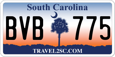 SC license plate BVB775