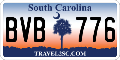 SC license plate BVB776