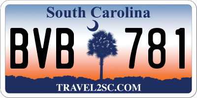 SC license plate BVB781