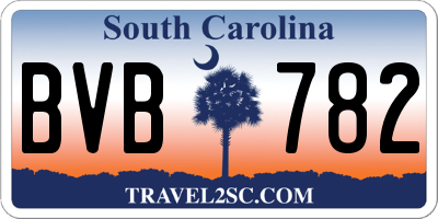 SC license plate BVB782