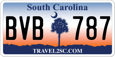SC license plate BVB787