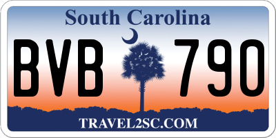 SC license plate BVB790