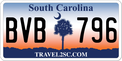 SC license plate BVB796