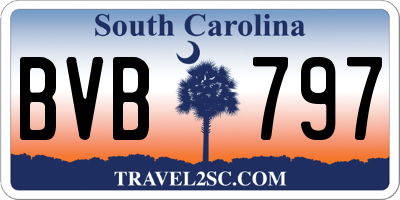 SC license plate BVB797