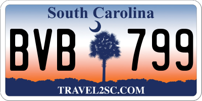SC license plate BVB799