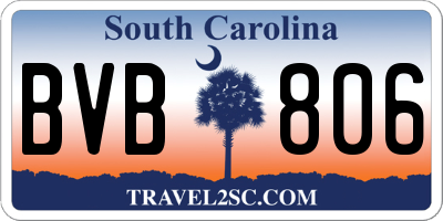 SC license plate BVB806