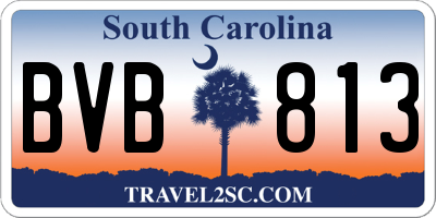 SC license plate BVB813