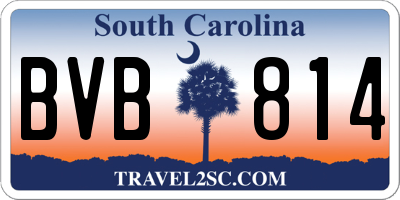 SC license plate BVB814