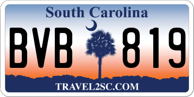 SC license plate BVB819