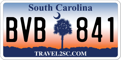 SC license plate BVB841