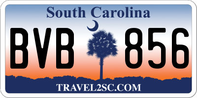 SC license plate BVB856