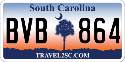 SC license plate BVB864