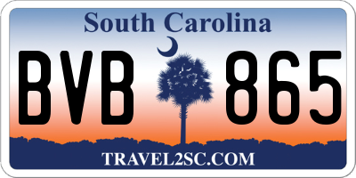SC license plate BVB865