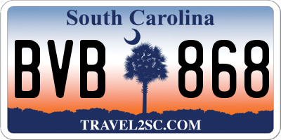 SC license plate BVB868