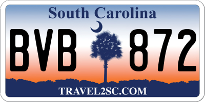 SC license plate BVB872
