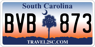 SC license plate BVB873