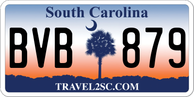 SC license plate BVB879