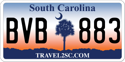 SC license plate BVB883