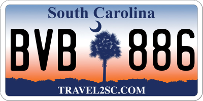SC license plate BVB886