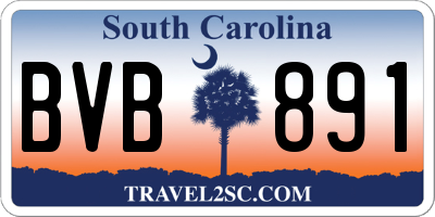 SC license plate BVB891