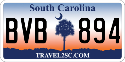 SC license plate BVB894