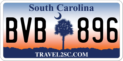 SC license plate BVB896