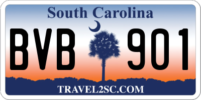 SC license plate BVB901