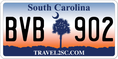 SC license plate BVB902