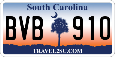 SC license plate BVB910