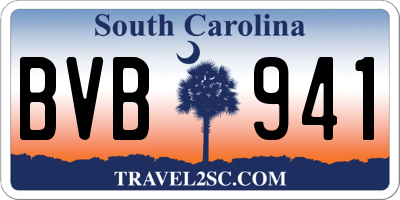 SC license plate BVB941