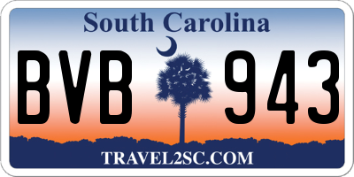 SC license plate BVB943