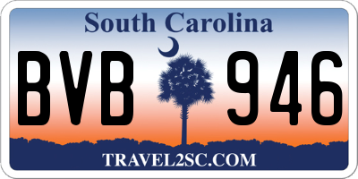 SC license plate BVB946